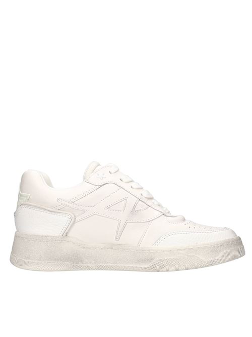 BLAKE leather sneakers ASH | BLAKE TUMBLED LEATHER-ROUNDERBIANCO